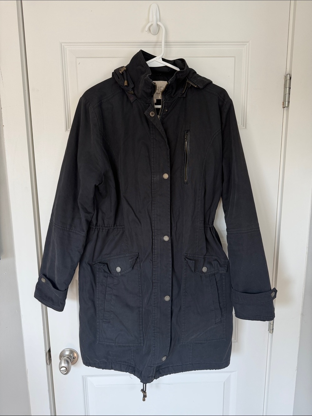 RACHEL Rachel Roy Black Utility Parka Jacket